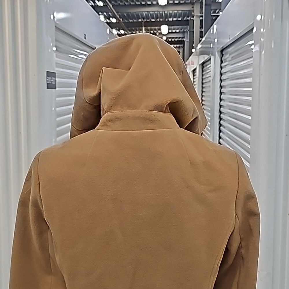George Camel Tan Hooded Jacket, Size Medium - Picture 6 of 16